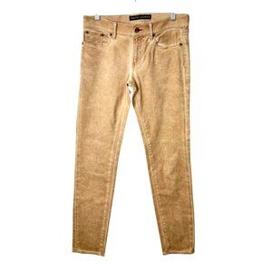 Ralph Lauren 105 Cigarette Jean Black Label Slim Fit Mid Rise Tan Womens Size 29